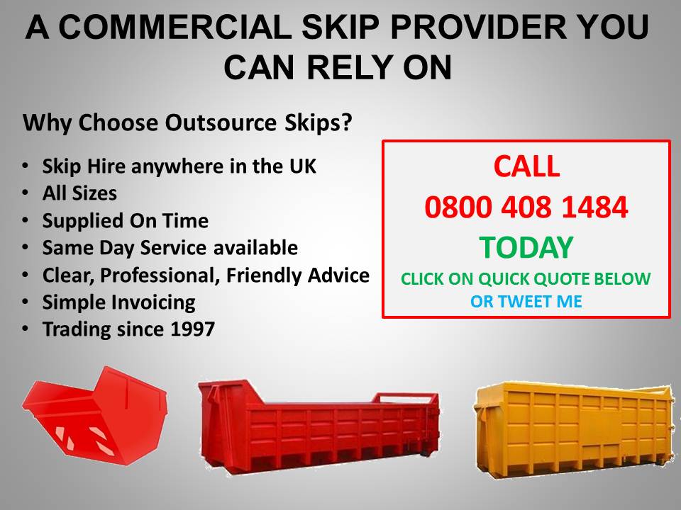 Commercial Skip Hire for Tweeters.